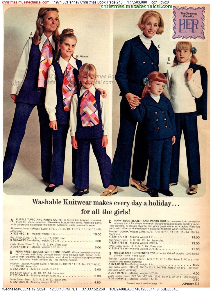 1971 JCPenney Christmas Book, Page 213