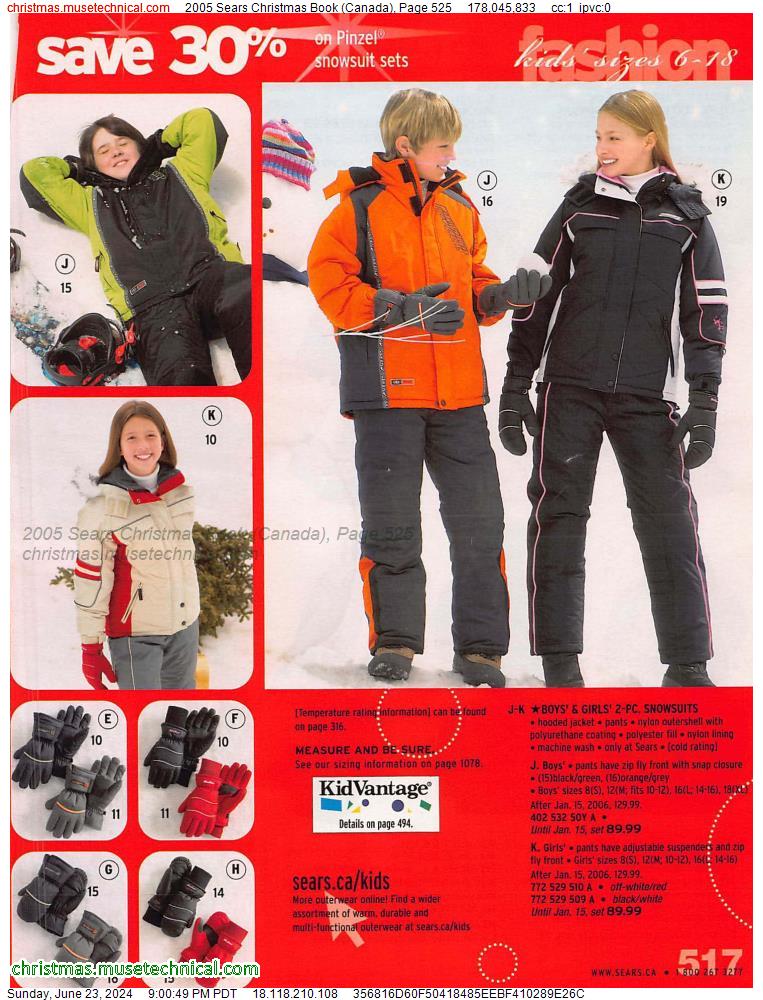 2005 Sears Christmas Book (Canada), Page 525