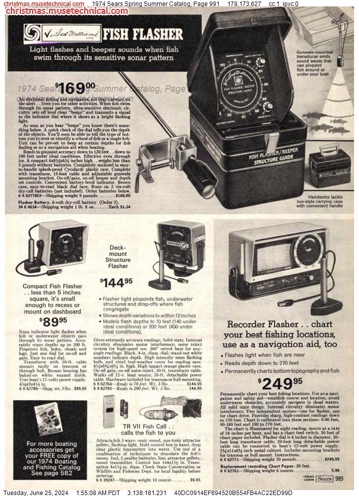 1974 Sears Spring Summer Catalog, Page 991