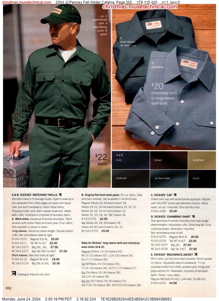 2004 JCPenney Fall Winter Catalog, Page 352