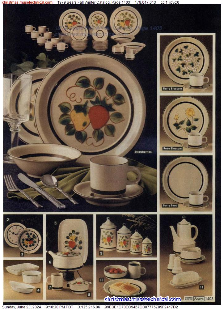1979 Sears Fall Winter Catalog, Page 1403