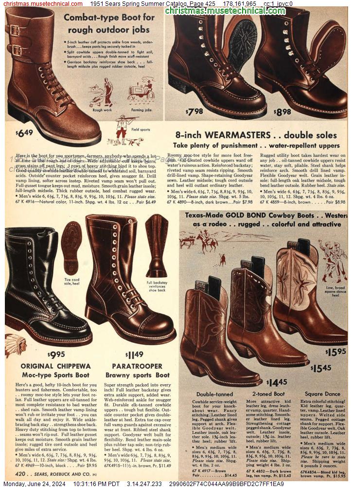 1951 Sears Spring Summer Catalog, Page 425