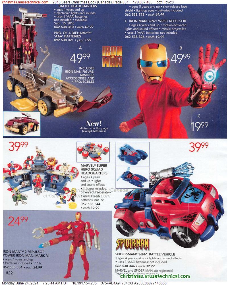 2010 Sears Christmas Book (Canada), Page 851