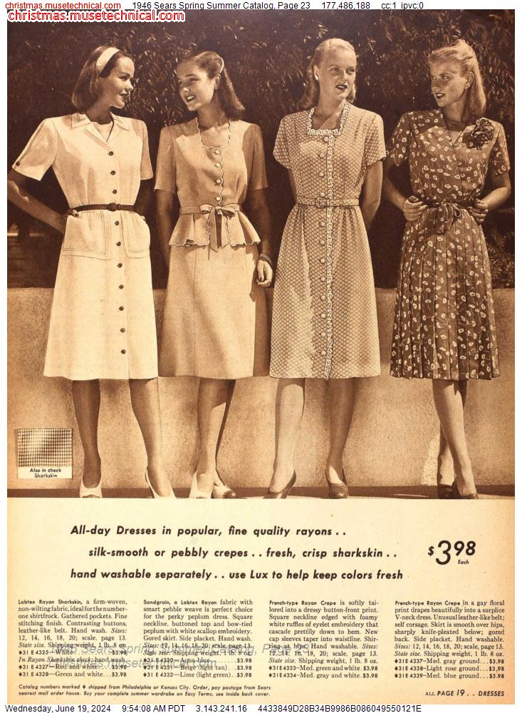 1946 Sears Spring Summer Catalog, Page 23