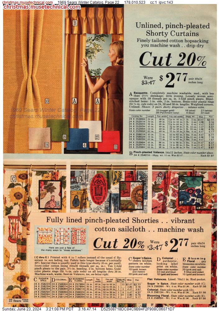 1969 Sears Winter Catalog, Page 22