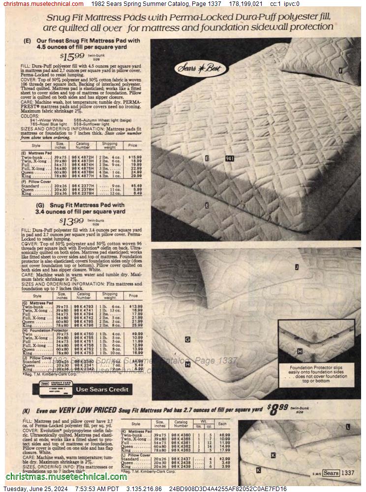 1982 Sears Spring Summer Catalog, Page 1337
