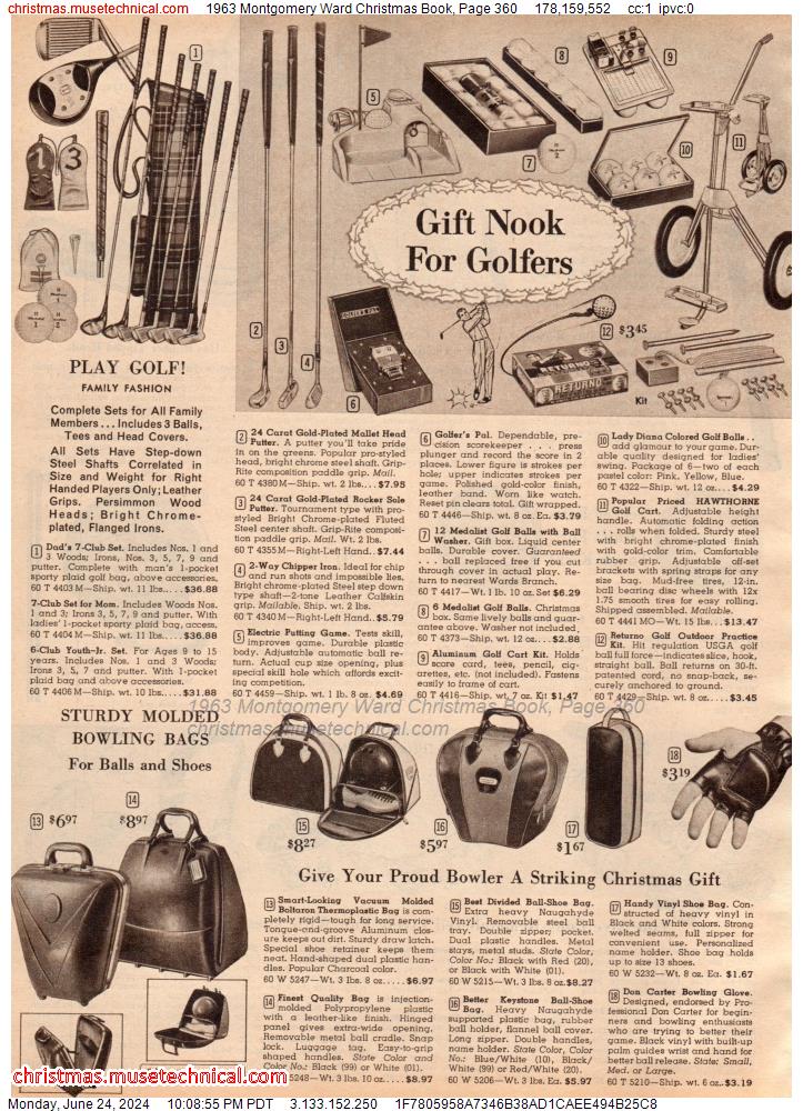 1963 Montgomery Ward Christmas Book, Page 360