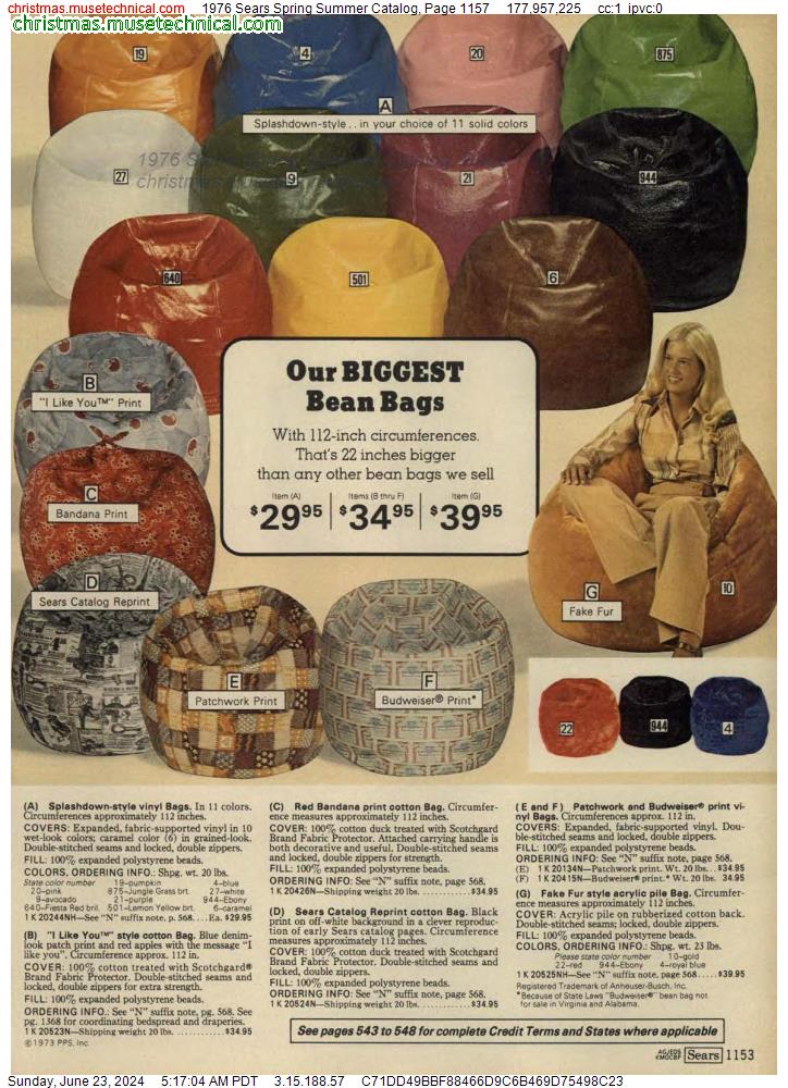 1976 Sears Spring Summer Catalog, Page 1157