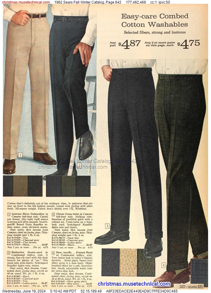 1962 Sears Fall Winter Catalog, Page 642