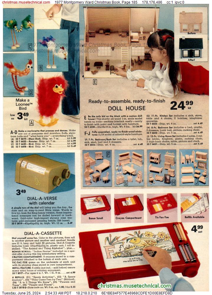 1977 Montgomery Ward Christmas Book, Page 185