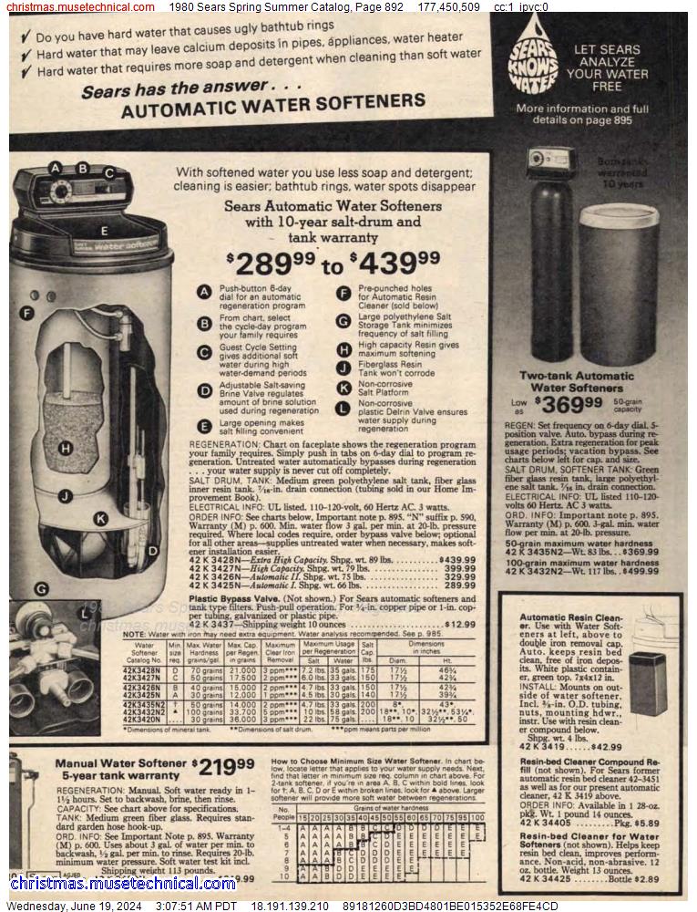 1980 Sears Spring Summer Catalog, Page 892