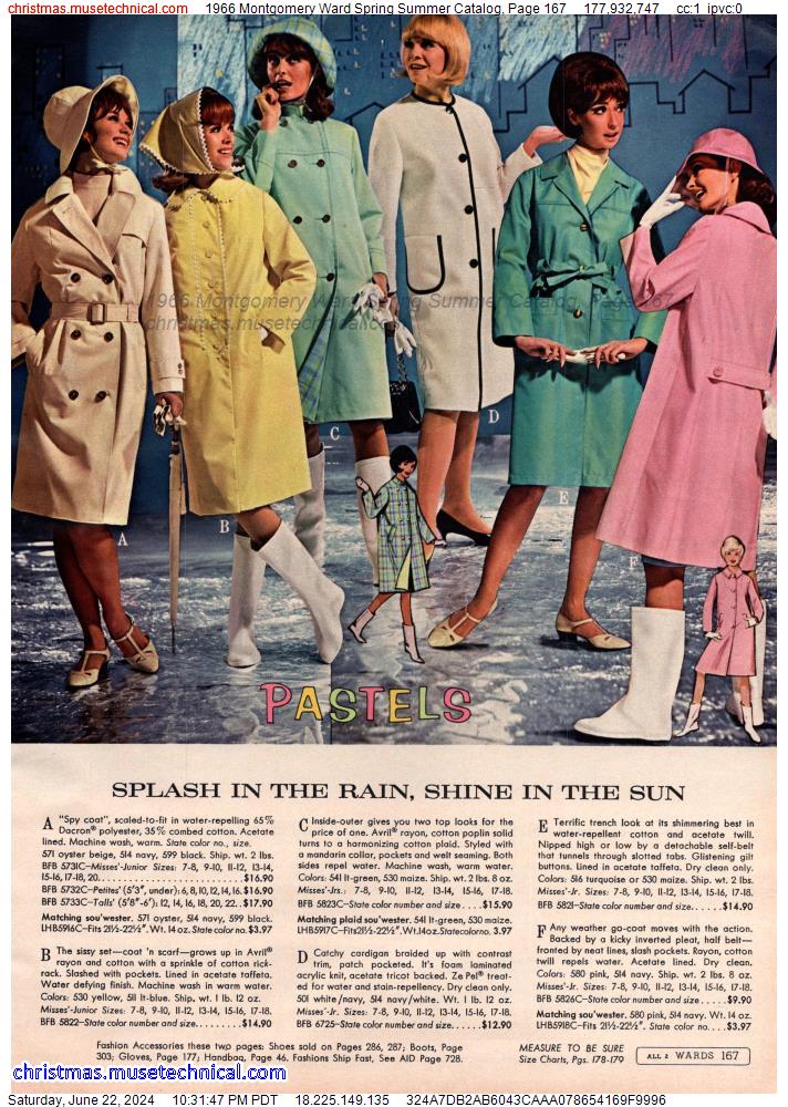 1966 Montgomery Ward Spring Summer Catalog, Page 167