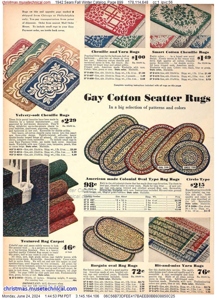 1942 Sears Fall Winter Catalog, Page 899