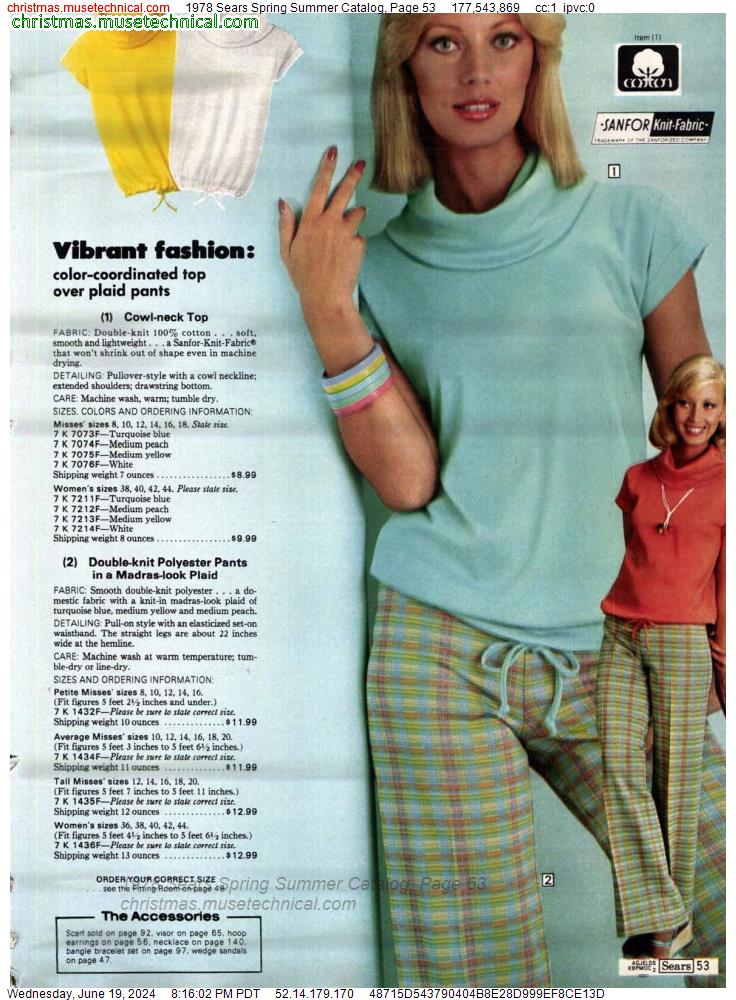 1978 Sears Spring Summer Catalog, Page 53