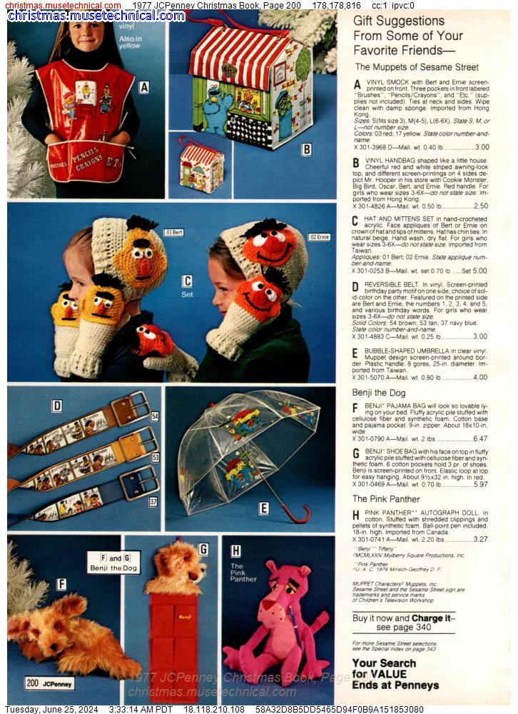 1977 JCPenney Christmas Book, Page 200