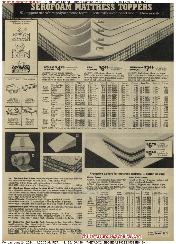 1979 Sears Spring Summer Catalog, Page 1279