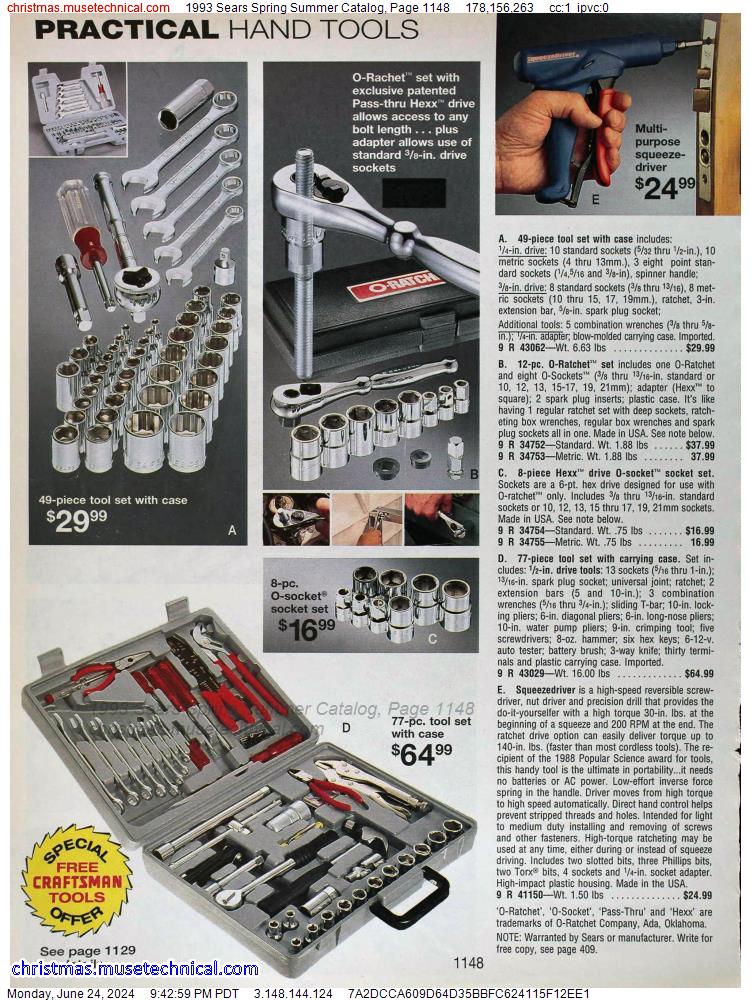 1993 Sears Spring Summer Catalog, Page 1148