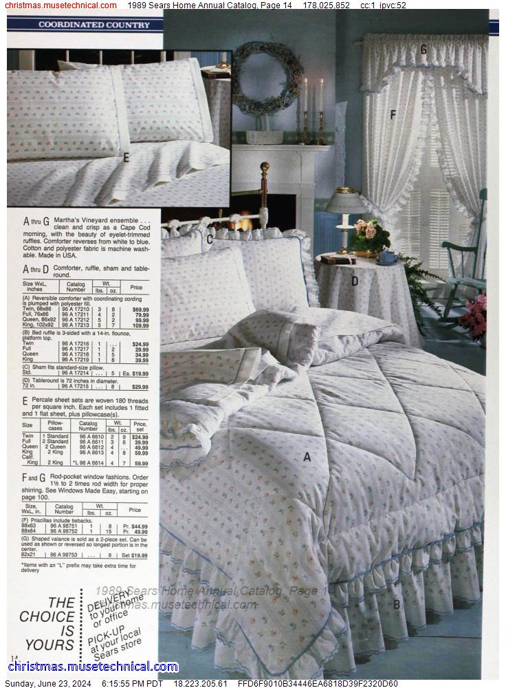 1989 Sears Home Annual Catalog, Page 14