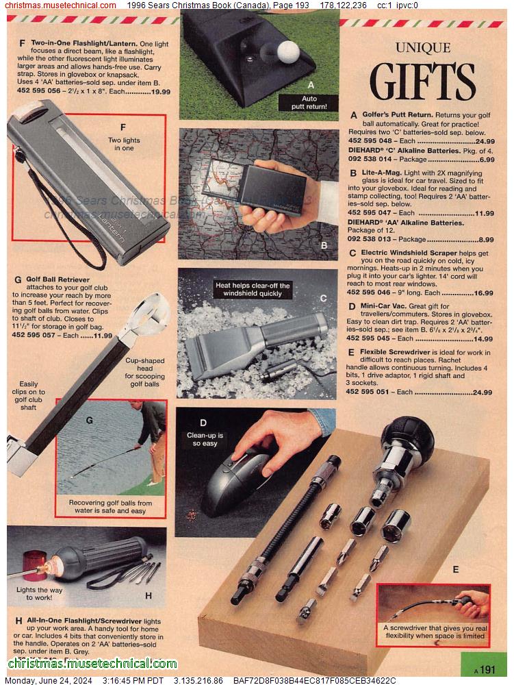 1996 Sears Christmas Book (Canada), Page 193