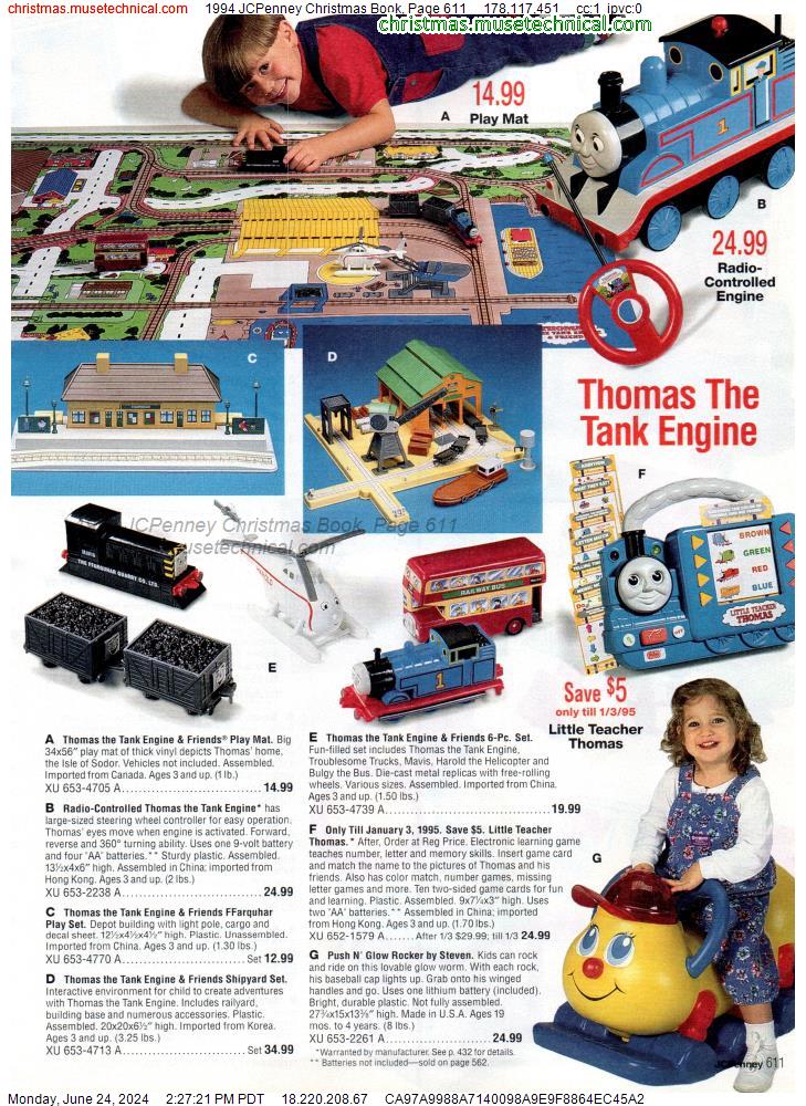 1994 JCPenney Christmas Book, Page 611
