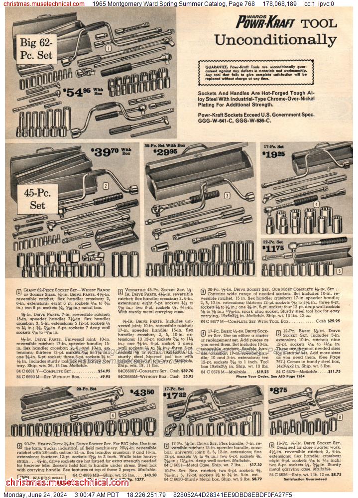 1965 Montgomery Ward Spring Summer Catalog, Page 768
