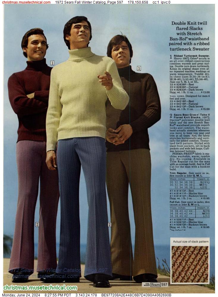 1972 Sears Fall Winter Catalog, Page 597