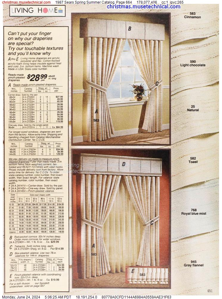 1987 Sears Spring Summer Catalog, Page 664