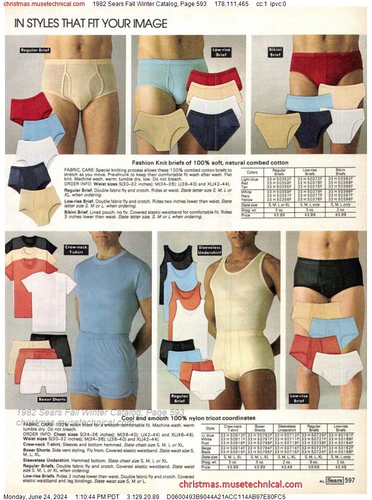 1982 Sears Fall Winter Catalog, Page 593