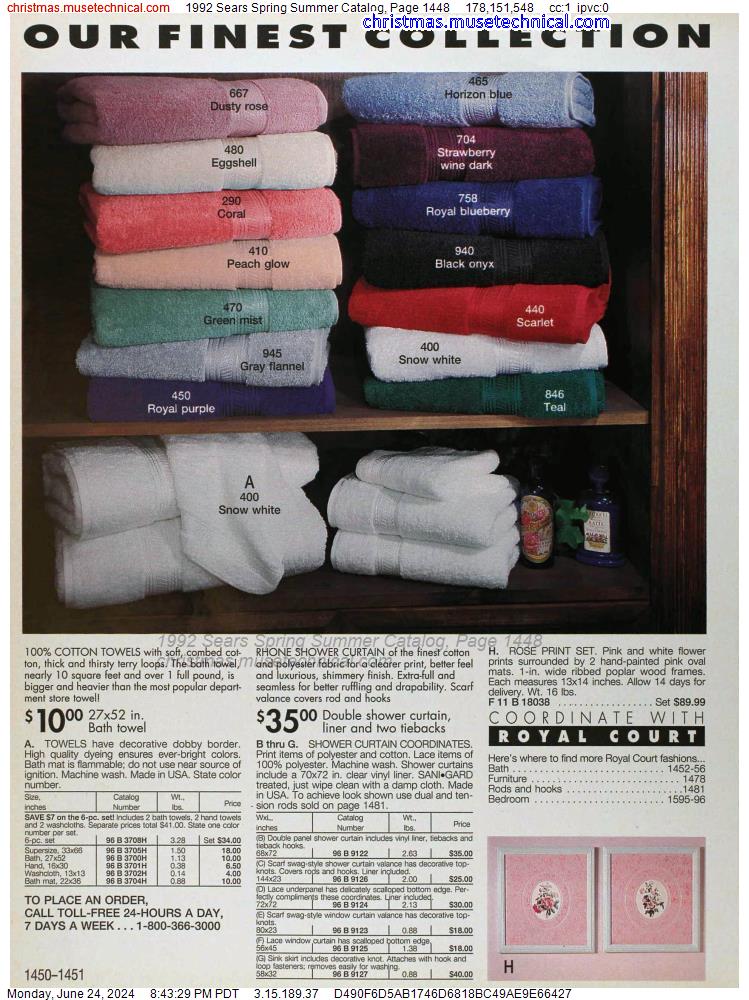 1992 Sears Spring Summer Catalog, Page 1448
