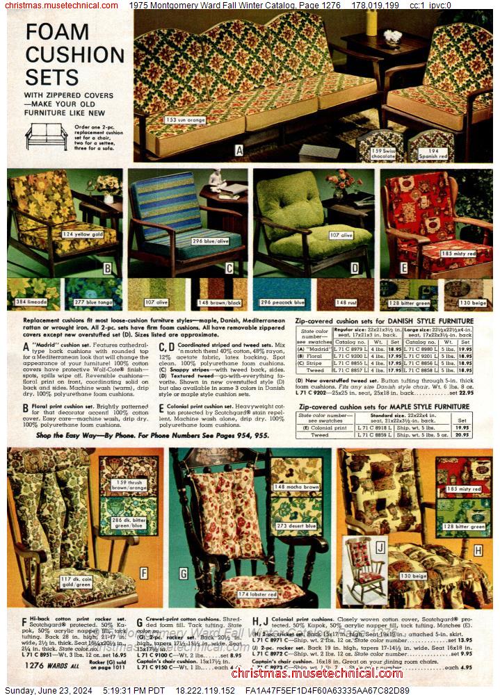 1975 Montgomery Ward Fall Winter Catalog, Page 1276