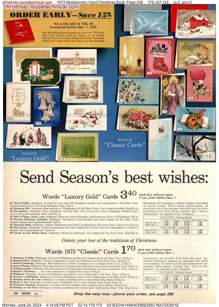 1973 Montgomery Ward Christmas Book, Page 206