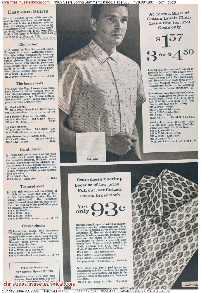 1963 Sears Spring Summer Catalog, Page 565