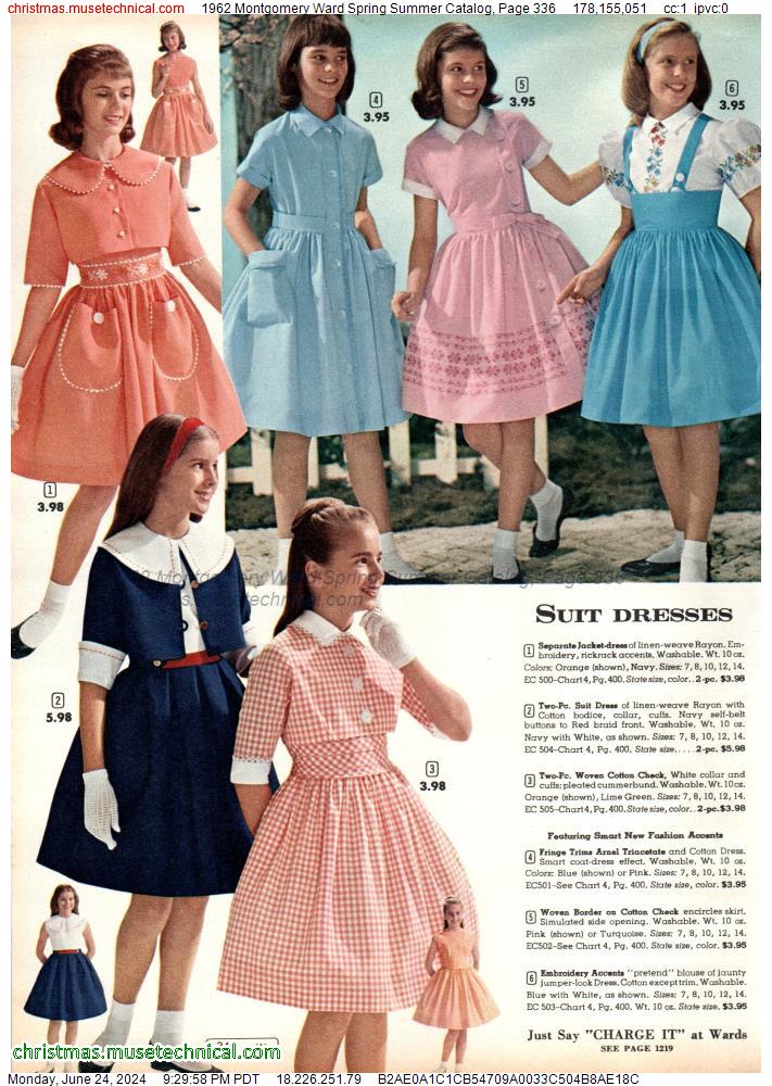 1962 Montgomery Ward Spring Summer Catalog, Page 336