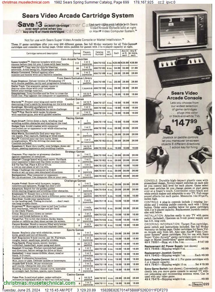1982 Sears Spring Summer Catalog, Page 699