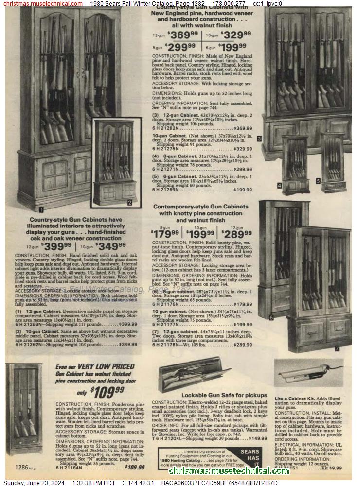 1980 Sears Fall Winter Catalog, Page 1282