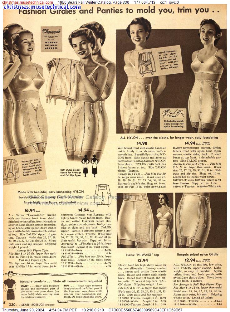 1950 Sears Fall Winter Catalog, Page 330