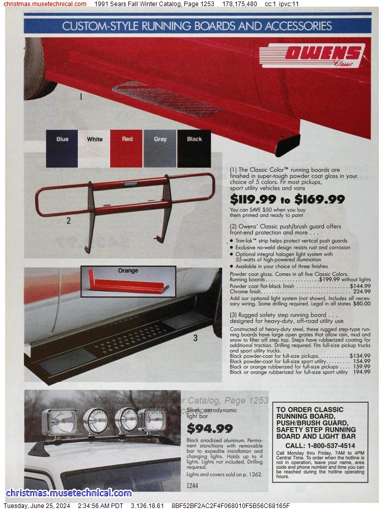 1991 Sears Fall Winter Catalog, Page 1253