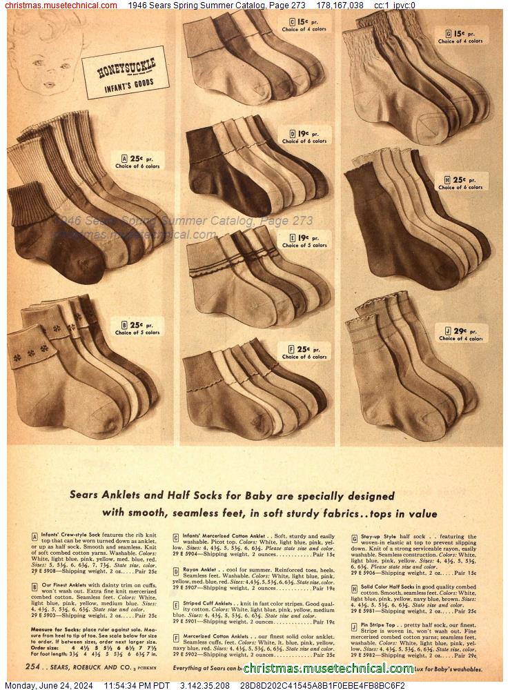 1946 Sears Spring Summer Catalog, Page 273