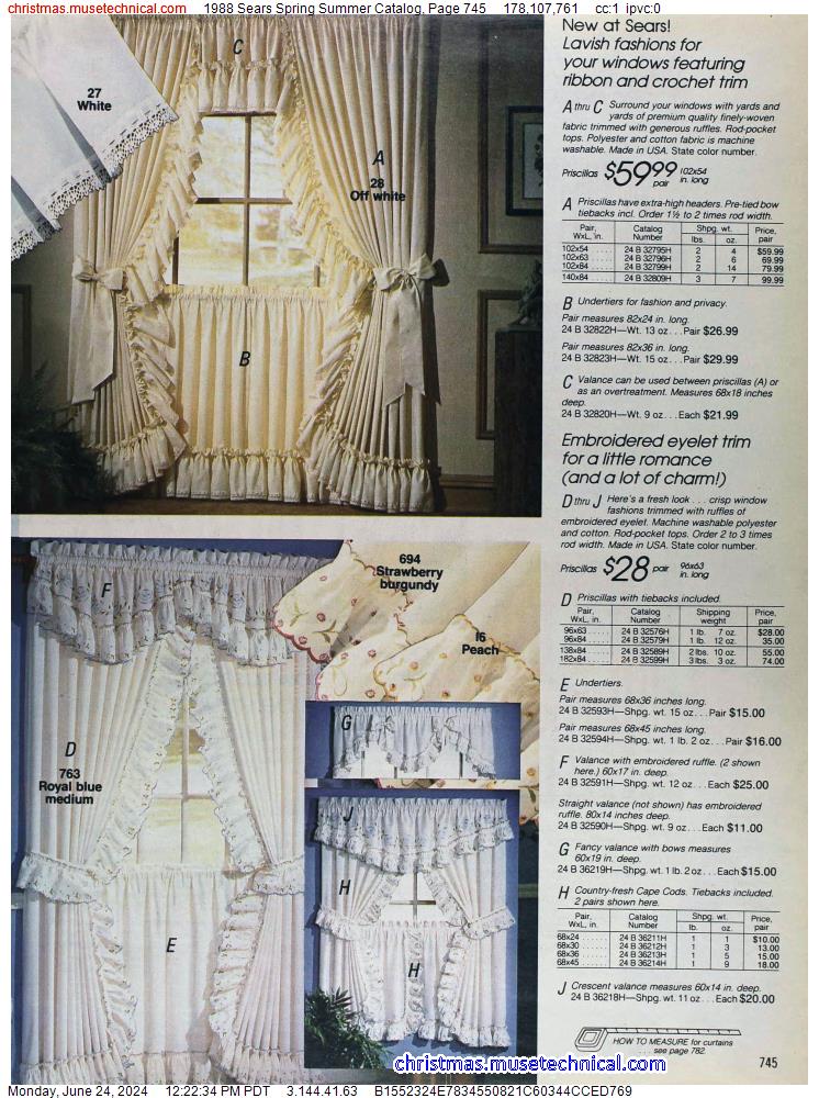 1988 Sears Spring Summer Catalog, Page 745