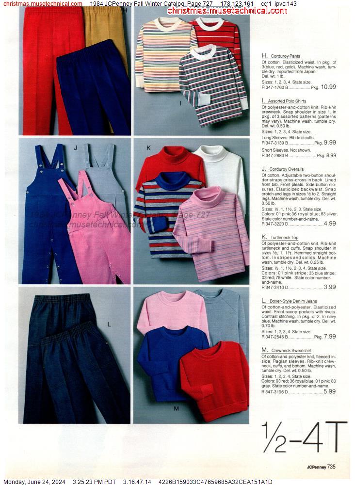1984 JCPenney Fall Winter Catalog, Page 727