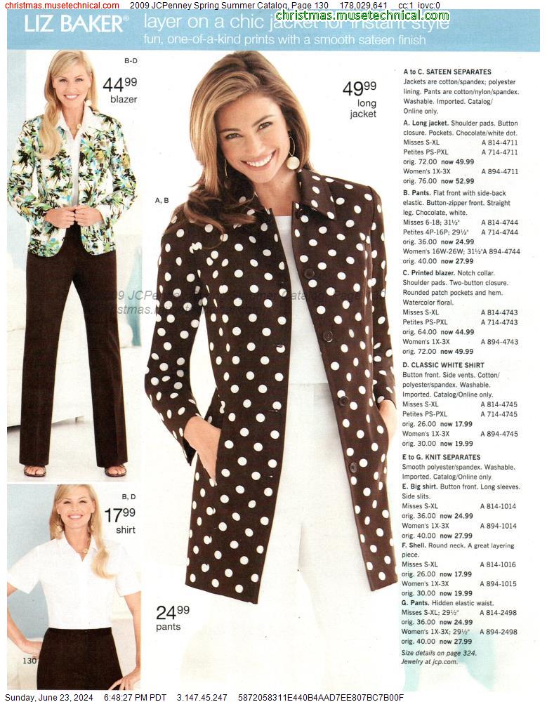 2009 JCPenney Spring Summer Catalog, Page 130