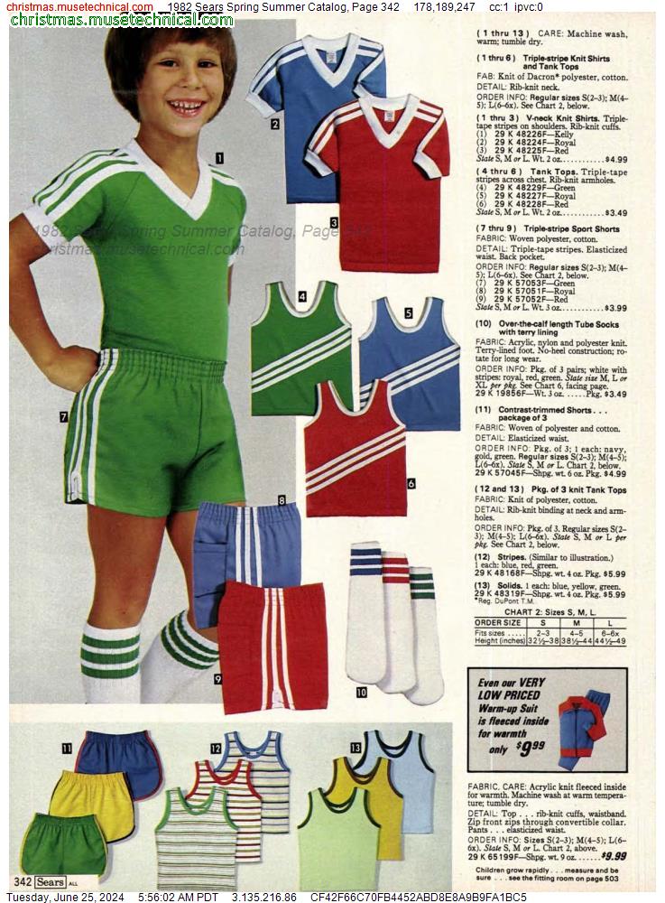 1982 Sears Spring Summer Catalog, Page 342