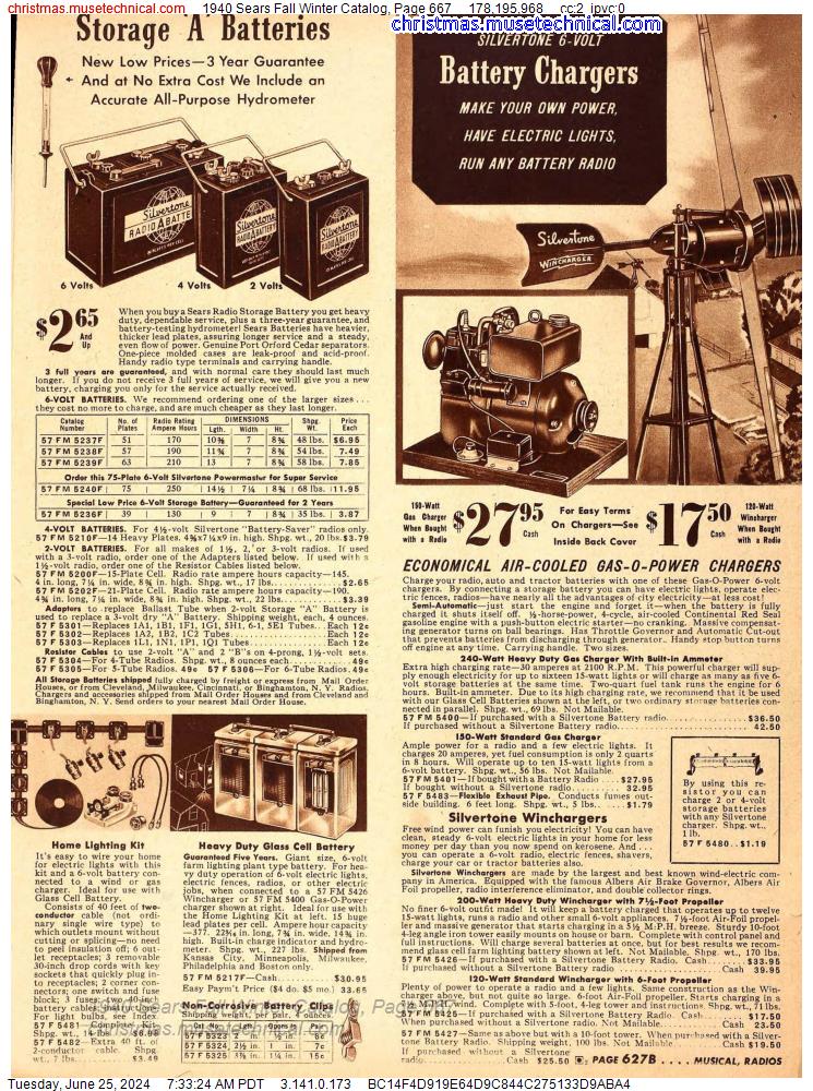 1940 Sears Fall Winter Catalog, Page 667