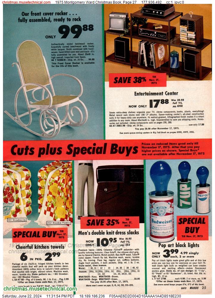 1975 Montgomery Ward Christmas Book, Page 27