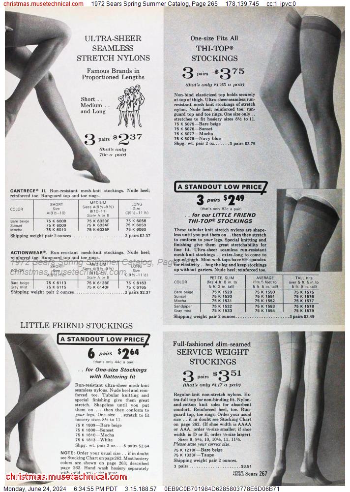 1972 Sears Spring Summer Catalog, Page 265