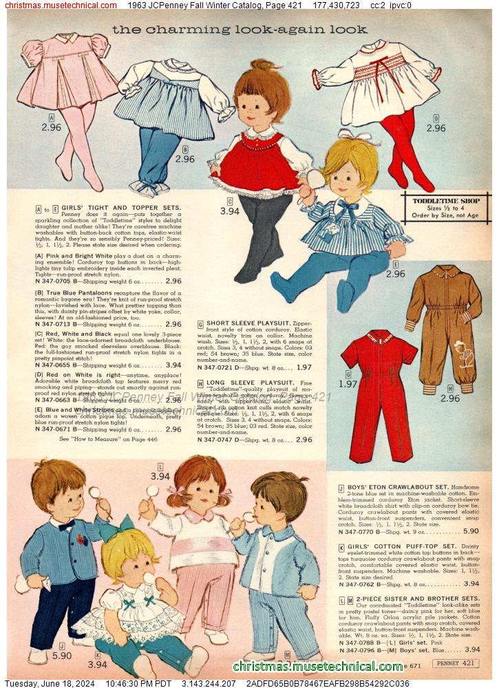 1963 JCPenney Fall Winter Catalog, Page 421
