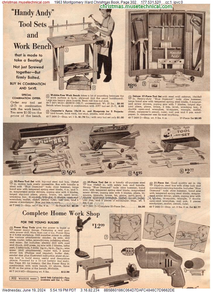 1963 Montgomery Ward Christmas Book, Page 302