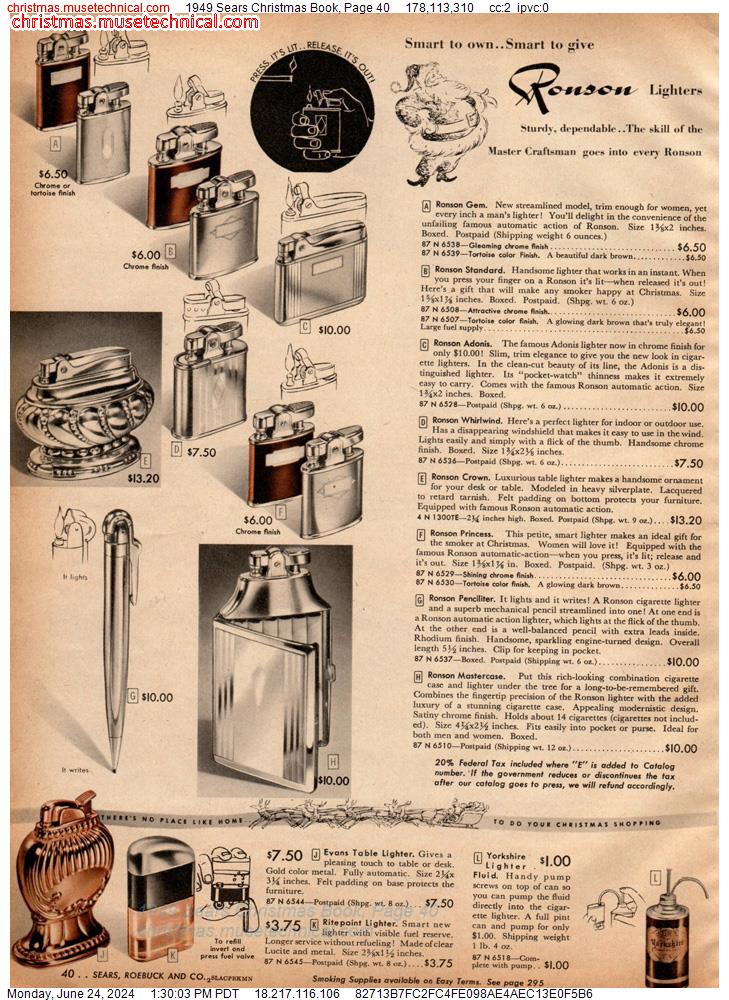 1949 Sears Christmas Book, Page 40