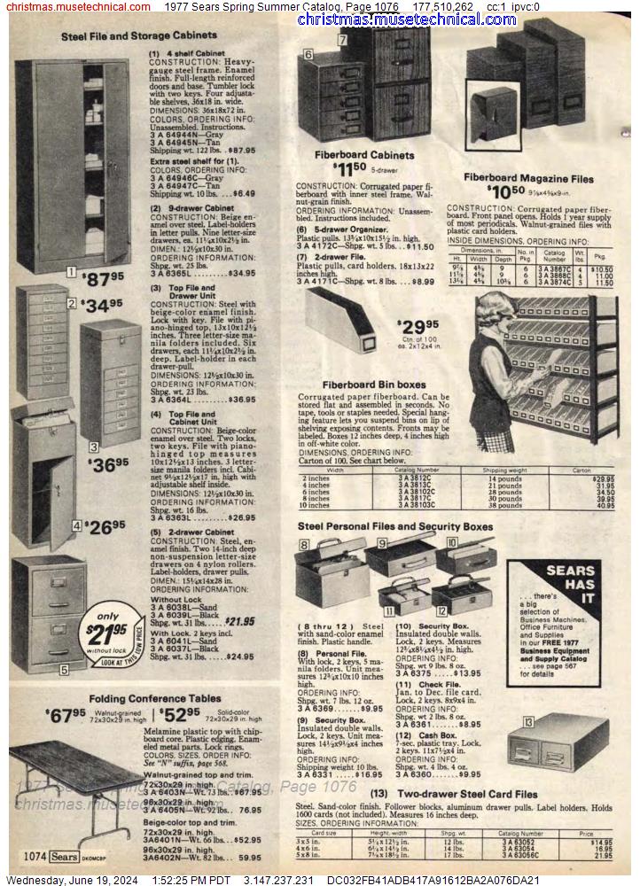 1977 Sears Spring Summer Catalog, Page 1076