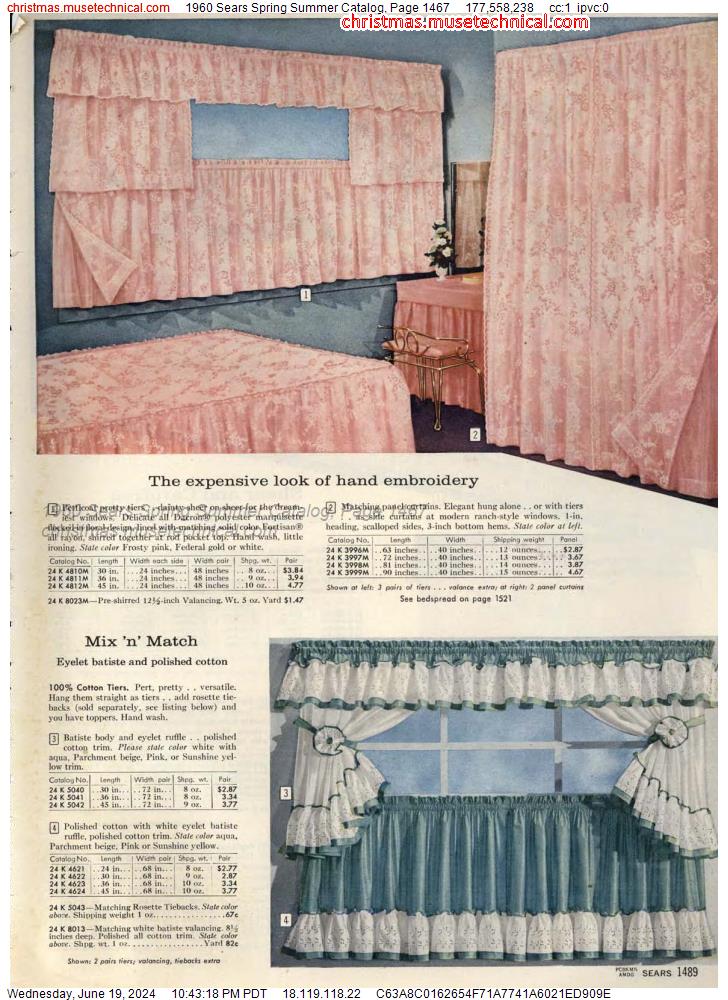 1960 Sears Spring Summer Catalog, Page 1467